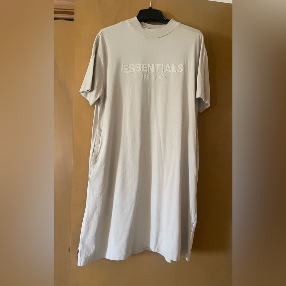 Fear of God Essentials Logo Maxi T- Shirt Dress